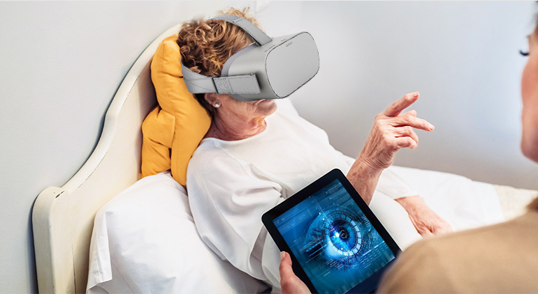 Virtual reality vision therapy